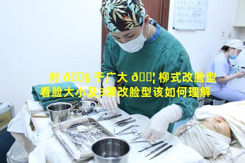 对 🐧 于广大 🐦 柳式改脸型看脸大小及3项改脸型该如何理解呢